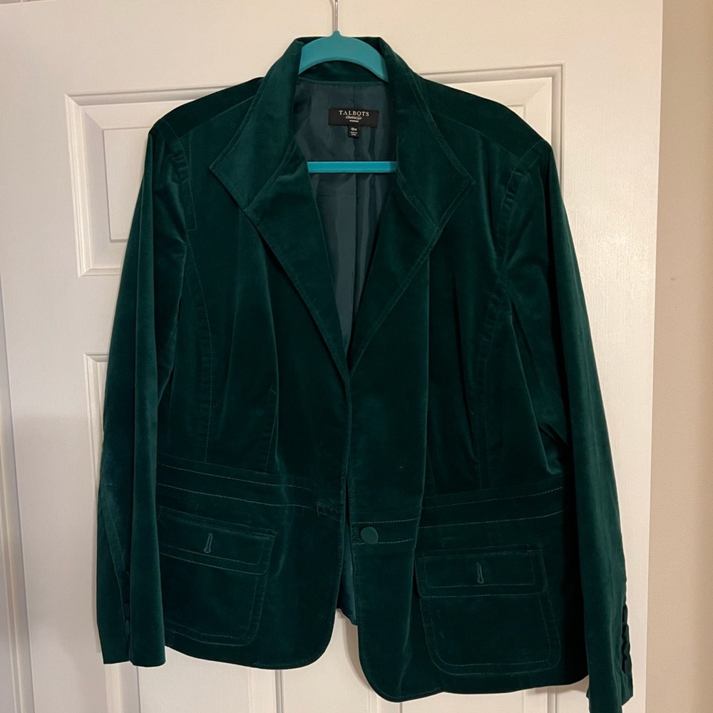 Talbots velour blazer - Size 18W